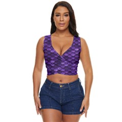 Purple Scales! Women s Sleeveless Wrap Top by fructosebat