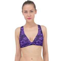 Purple Scales! Classic Banded Bikini Top by fructosebat