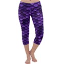 Purple Scales! Capri Yoga Leggings View1