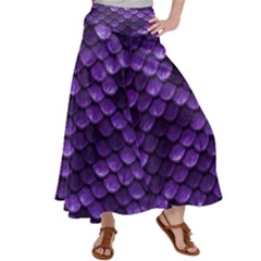 Purple Scales! Satin Palazzo Pants by fructosebat