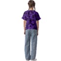 Purple Scales! Kids  Cuff Sleeve Scrunch Bottom Tee View2