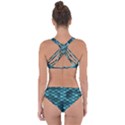 Teal Scales! Criss Cross Bikini Set View2