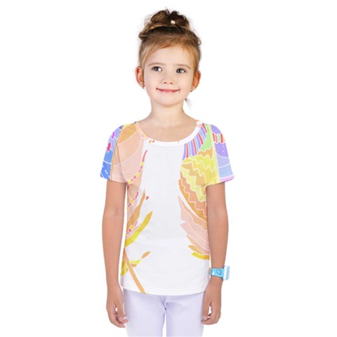 Feathers Design T- Shirtfeathers T- Shirt (4) Kids  One Piece Tee by maxcute