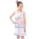 Fishing Lover T- Shirtfish T- Shirt (8) Kids  Overall Dress View1