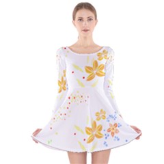 Flowers Lover T- Shirtflowers T- Shirt (1) Long Sleeve Velvet Skater Dress by maxcute