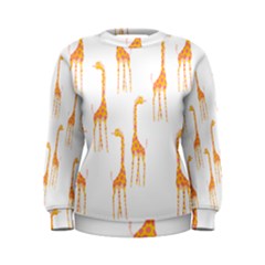 Giraffe Pattern T- Shirt Giraffes T- Shirt Women s Sweatshirt by maxcute