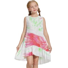 Hawaii T- Shirt Hawaii Akahai Pattern T- Shirt Kids  Frill Swing Dress by maxcute