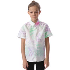 Hawaii T- Shirt Hawaii Flower Garden T- Shirt Kids  Short Sleeve Shirt by maxcute