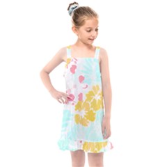 Hawaii T- Shirt Hawaii Flowers Modern T- Shirt Kids  Overall Dress by maxcute