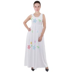 Hello Spring T- Shirt Happy Spring Yall Flowers Bloom Floral First Day Of Spring T- Shirt Empire Waist Velour Maxi Dress by maxcute