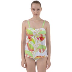 Leaves Art T- Shirtleaves T- Shirt Twist Front Tankini Set by maxcute