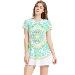 Mandala T- Shirt Mandala T- Shirt Women s Sports Skirt by maxcute