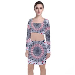Mandala T- Shirt Sprinkled Mandala T- Shirt Top And Skirt Sets by maxcute
