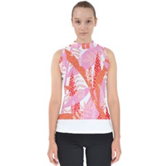 Pattern T- Shirt Magical Forest T- Shirt Mock Neck Shell Top by maxcute