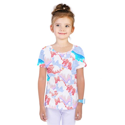 Pattern T- Shirt The Lakes And Peaks T- Shirt Kids  One Piece Tee by maxcute