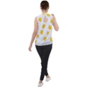 Pattern T- Shirt You Are My Sunshine T- Shirt Mock Neck Chiffon Sleeveless Top View2