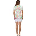 Pattern T- Shirtthe Watercolor Jungle Pattern 1 T- Shirt Low Cut Cap Sleeve Mini Dress View4