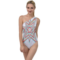 Pop Art T- Shirt Retro Star 3 To One Side Swimsuit by maxcute