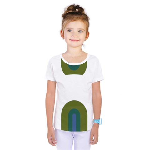 Rainbow T- Shirt Pink And Green Double Rainbow Arc T- Shirt Kids  One Piece Tee by maxcute