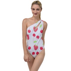 Summer Fruits Pattern T- Shirt Summer Fruit T- Shirt To One Side Swimsuit by maxcute