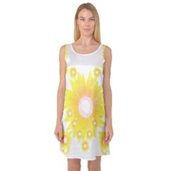 Sunflower Heart T- Shirt Sunflower Hearts, Sunflowers, Heart, Bloom T- Shirt Sleeveless Satin Nightdress by maxcute