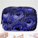 Purple Peacock Feather Make Up Pouch (Small) View1