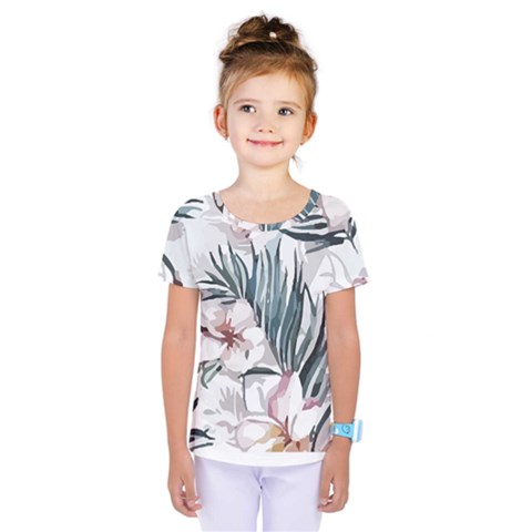 Tropical T- Shirt Tropical Garden Sheet T- Shirt Kids  One Piece Tee by maxcute