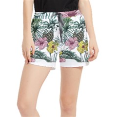 Tropical T- Shirt Tropical Magnificent Flower T- Shirt Women s Runner Shorts by maxcute