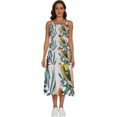 Tropical T- Shirt Tropical Magnificent Inforested T- Shirt Sleeveless Shoulder Straps Boho Dress by maxcute