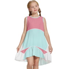 Very Peri T- Shirt Large Very Peri Pattern T- Shirt Kids  Frill Swing Dress by maxcute