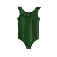 Forest Obsidian Kids  Frill Swimsuit by HWDesign