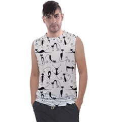 Pattern Cats Black Feline Kitten Men s Regular Tank Top by Ravend