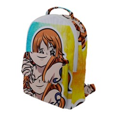 Nami Lovers Money Flap Pocket Backpack (large) by designmarketalsprey31