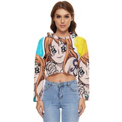 Nami Lovers Money Women s Lightweight Cropped Hoodie by designmarketalsprey31