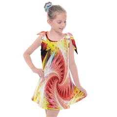 Fractalflowers Kids  Tie Up Tunic Dress by Sparkle