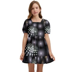 Digitalart Balls Kids  Short Sleeve Dolly Dress by Sparkle