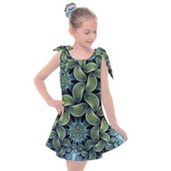 Digitalartflower Kids  Tie Up Tunic Dress by Sparkle