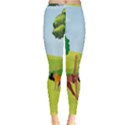 Mother And Daughter Yoga Art Celebrating Motherhood And Bond Between Mom And Daughter. Inside Out Leggings View3