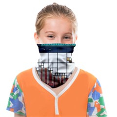 Abstract Statistics Rectangles Classification Face Covering Bandana (kids) by Pakemis