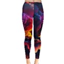 Ocean Sea Wave Clouds Mountain Colorful Sky Art Inside Out Leggings View1