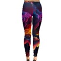 Ocean Sea Wave Clouds Mountain Colorful Sky Art Inside Out Leggings View2