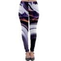 Marble Abstract Water Gold Dark Pink Purple Art Lightweight Velour Leggings View1