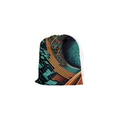 Big Data Abstract Abstract Background Backgrounds Drawstring Pouch (xs) by Pakemis