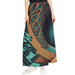 Big Data Abstract Abstract Background Backgrounds Maxi Chiffon Skirt by Pakemis