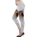 Marble Stone Abstract Gold White Color Colorful Lightweight Velour Leggings View3