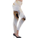 Marble Stone Abstract Gold White Color Colorful Lightweight Velour Leggings View4