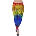 Colour Background Structure Lines Explosion Pop Velvet Leggings View1