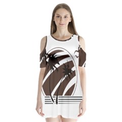 Palm Tree Design-01 (1) Shoulder Cutout Velvet One Piece by thenyshirt