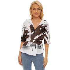 Palm Tree Design-01 (1) Lightweight Drawstring Hooded Top by thenyshirt