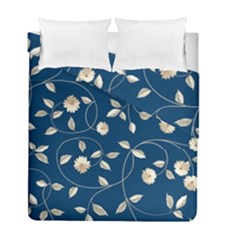 Flora Flower Flowers Nature Abstract Wallpaper Design Duvet Cover Double Side (full/ Double Size) by Ravend